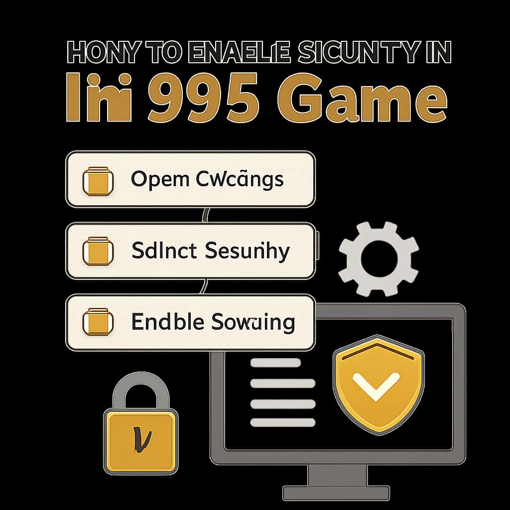 Illustration highlighting steps for securing your IN 999 Game account.