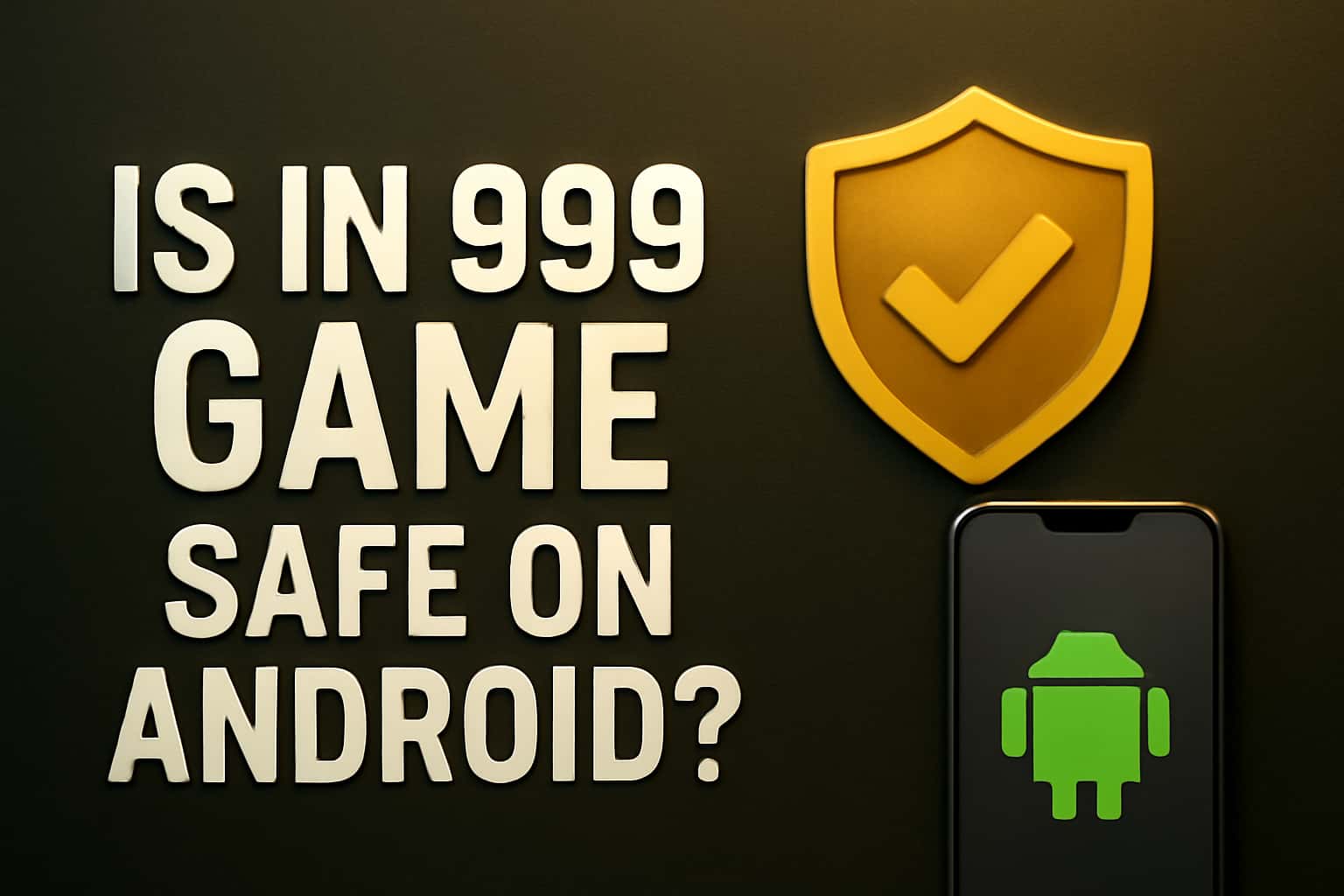 An informative scene depicting the safety of IN 999 Game on Android.