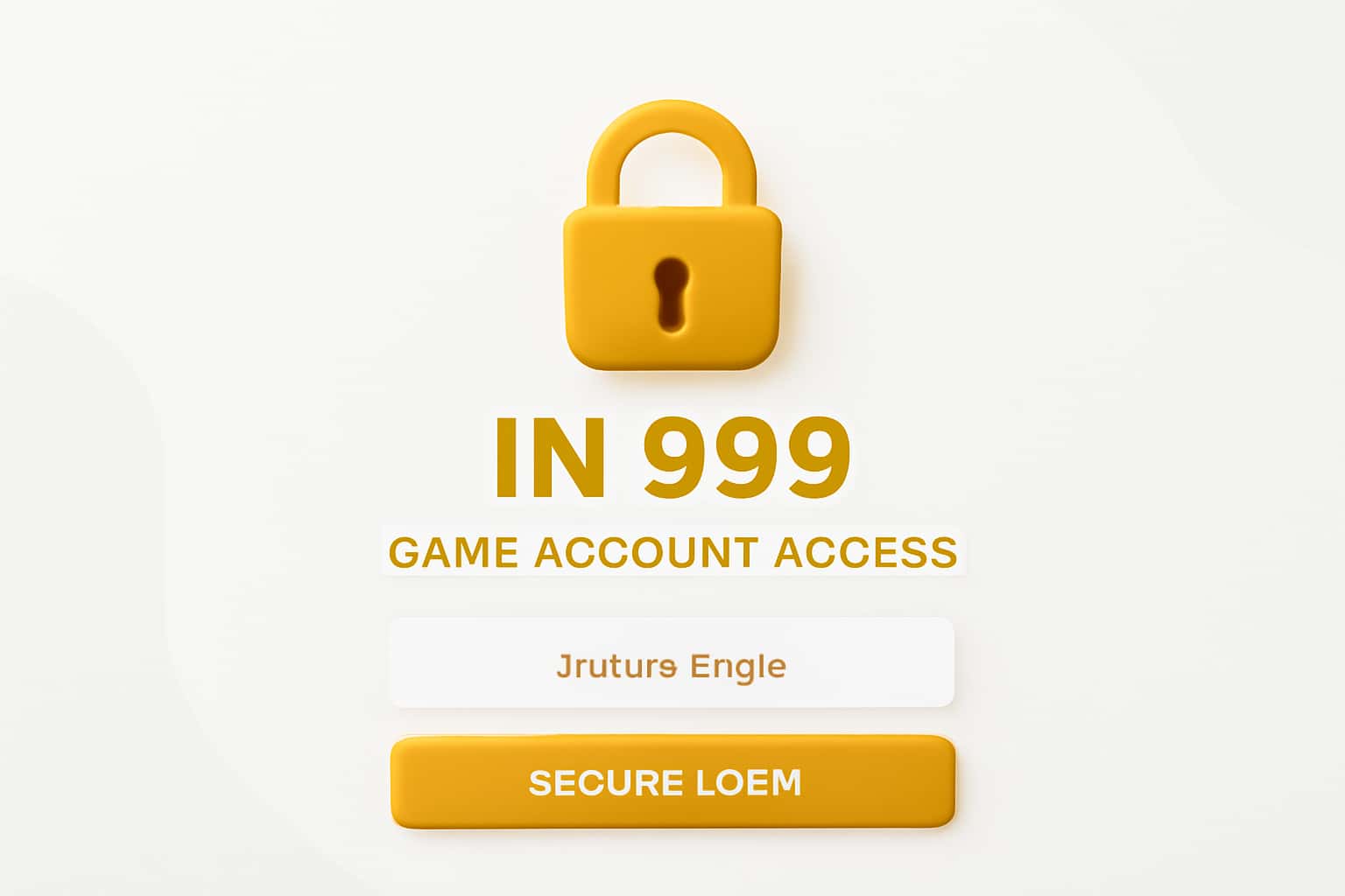 IN 999 Game Account Access Interface