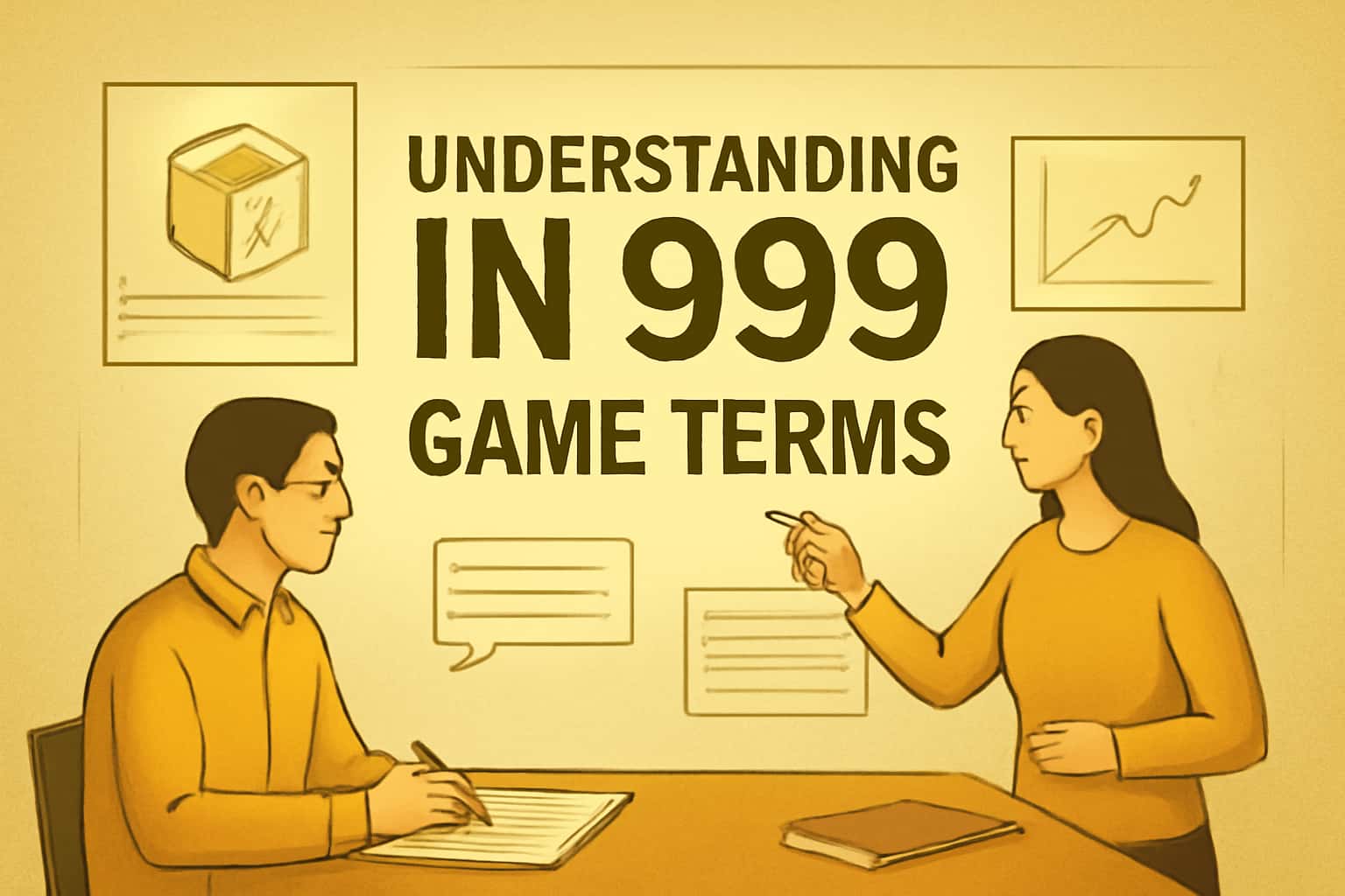 An informative visual discussing various aspects of IN 999 Game Terms.